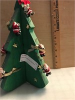 Wooden Christmas Tree w/ Santa Claus