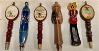 (6) assorted tap handles showing wear