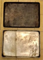 (3) aluminum full sheet pans & 2 mesh