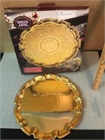 50th Anniversary Gold Plated Tray