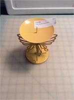 Yellow Butterfly Candle Holder