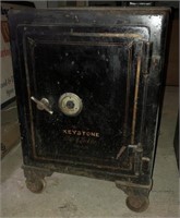 Keystone antique black floor safe (missing dial)