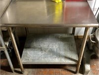 Stainless Steel 36"x30" work station