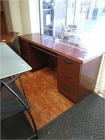 Single tiered computer desk