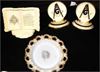COLLECTION OF FOUR FREEMASON ITEMS. DATED 1968