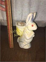 Paper mache Easter bunny