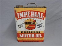 IMPERIAL PREMIUM MOTOR OIL TWO GAL. U.S. CAN
