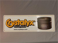 CRYSTALYX SUPPLEMENTS EMBOSSED S/S ALUMINUM SIGN