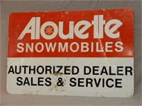ALOUETTE SNOWMOBILES AUTHORIZED DEALER SST SIGN