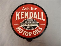 RARE KENDALL MOTOR OIL D/S METAL LUBESTER  SIGN