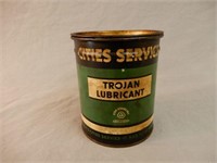 CITIES SERVICE TROJAN LUBRICANT ONE POUND CAN
