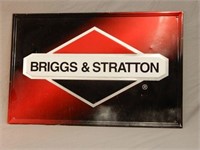 BRIGGS & STRATTON EMBOSSED S/S ALUMINUM SIGN