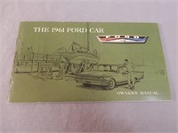 1961 FORD CANADA CAR OWNERS MANUAL