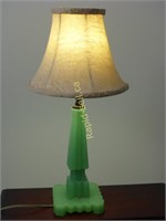 Rare Antique Jadeite Lamp