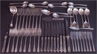 53 pieces of sterling flatware from Heritage