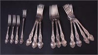 A 48-piece set of sterling silver flatware,