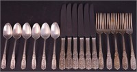 17 pieces of sterling flatware by Westmorland,