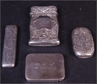 Four pieces of silver marked sterling including