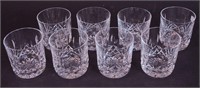 Eight Waterford low boy tumblers, Lismore pattern