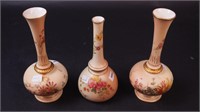 Three registered Royal Worcester bud vases: