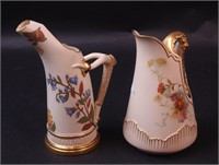 Two Royal Worcester registered pitchers:
