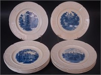 12 Wedgwood 10 1/2" dinner plates,