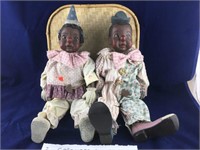 Pair of Clown Dolls From the Sarah’s Attic Line