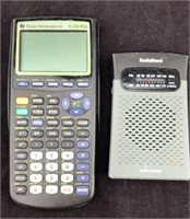 TI-83 Plus Calculator and Handheld Radio