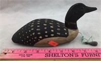 Small Signed Hand Painted Wooden Decoy