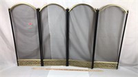 Collapsible Metal Fireplace Screen