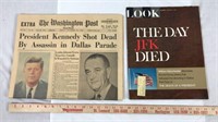 JFK Assassination Newspaper and JFK Magazine