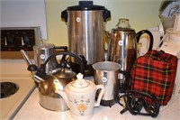 Perculator, Coffee Pots, Tea Kettle