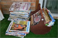 Magazine Rack & Magazines