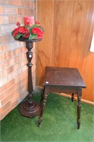 Plant Stand & Small Table