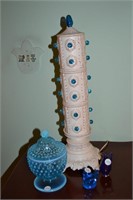 Lamp & Covered Candy Dish