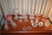 Clear Candle Holders