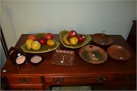 Serving & Ceramic & Wood Fruit