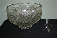 Punch Bowl with Glass Ladle