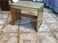 Maple Vanity upholstered Bench
