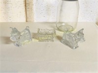 Scottie Dog  Antique Glass Candy Containers