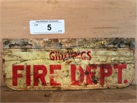 Giddings Fire Department License plate topper