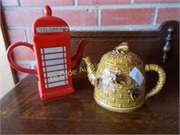 Two Novelty Teapots