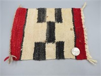 Hand Woven Native American Mini Souvenir Blanket