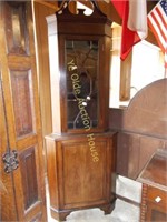 Fantastic Inlaid Mahogany Corner Cabinet