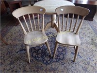 Matching Unfinished Pine Side Chairs