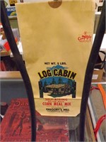 Vintage Kentucky Log Cabin Flour Bag Unused
