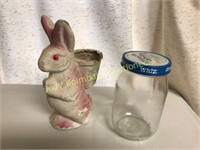 Paper mache Easter bunny