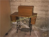 Antique Alva treadle Sewing Machine  - complete