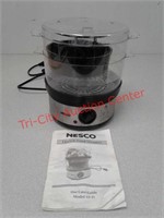 Nesco electric food steamer with guide