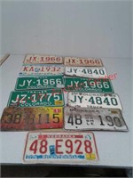 Old Nebraska and Colorado license plates great